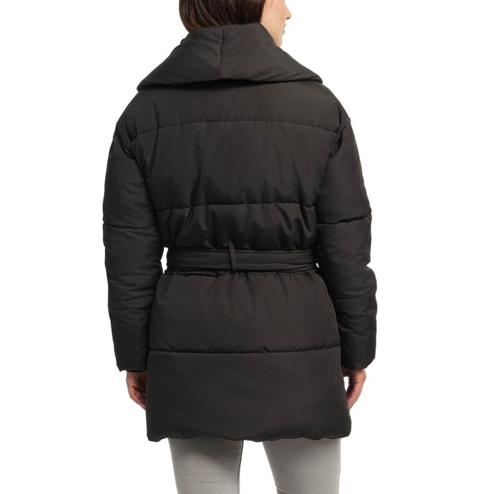 Badgley Mischka Yoko Shawl Collar Puffer Jacket - Picture 6 of 8